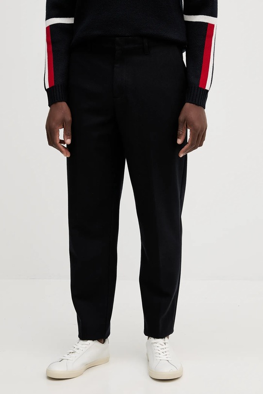 Vlnené nohavice Armani Exchange chinos tmavomodrá XM001856.AF16644