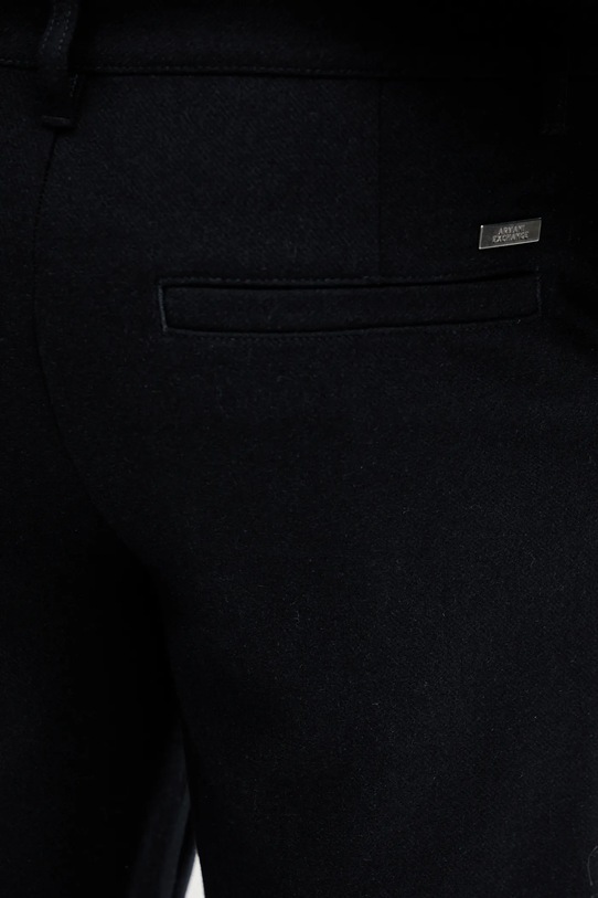 Vlnené nohavice Armani Exchange tmavomodrá XM001856.AF16644