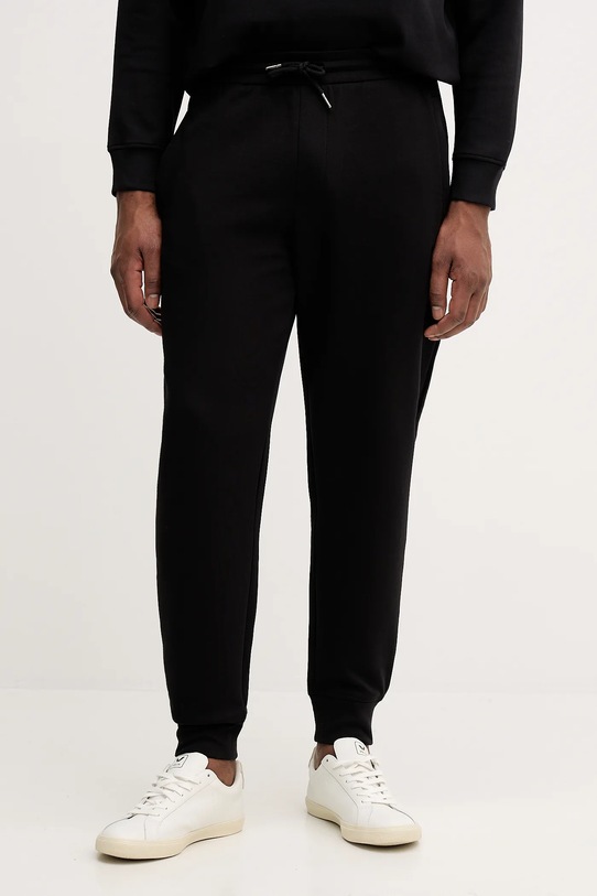 Armani Exchange spodnie dresowe z elastanem czarny XM001886.AF10818