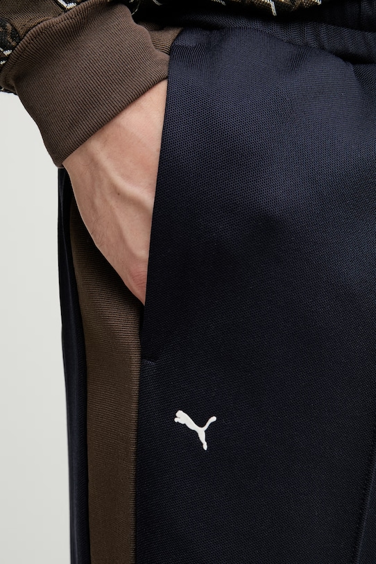 Puma pantaloni da tuta da uomo con cotone PUMA x JJJJOUND blu navy 635539