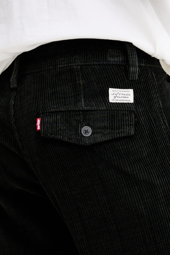 Levi's spodnie sztruksowe czarny A5753.0060