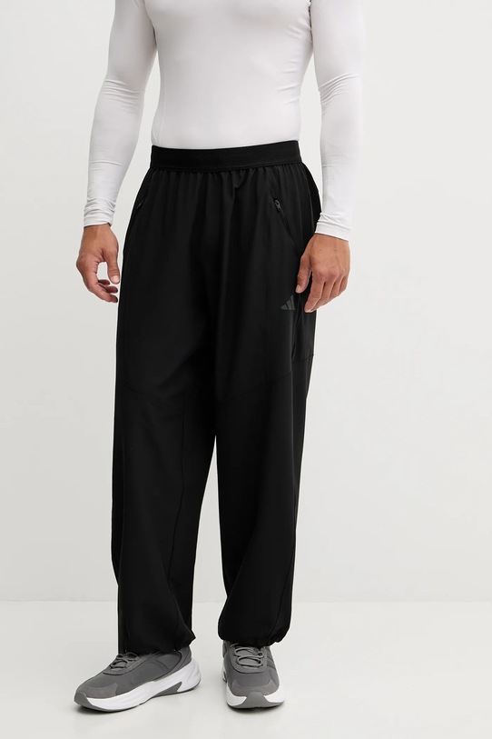 adidas Performance spodnie treningowe Power z elastanem czarny JN3679