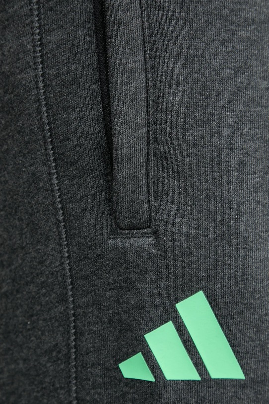Βαμβακερό παντελόνι adidas x Mercedes γκρί JX8777