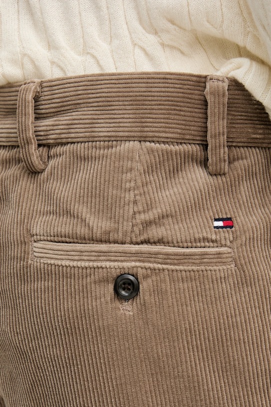 Tommy Hilfiger spodnie sztruksowe beżowy MW0MW40334