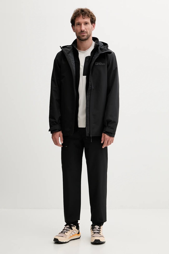 Παντελόνι εξωτερικού χώρου Jack Wolfskin PRELIGHT A65166 μαύρο AW25