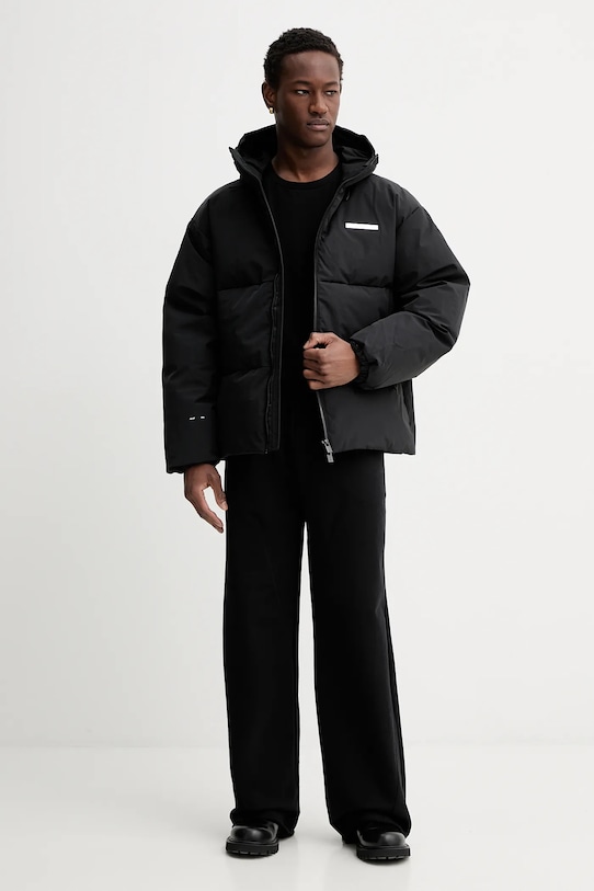 Heliot Emil spodnie dresowe bawełniane AW25.M.10.215.BLK01 czarny AW25