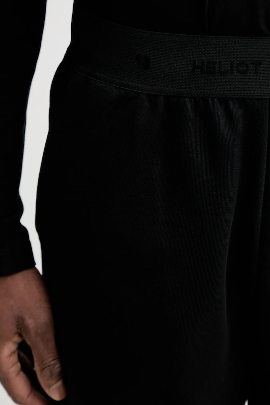Heliot Emil spodnie dresowe bawełniane czarny AW25.M.10.215.BLK01