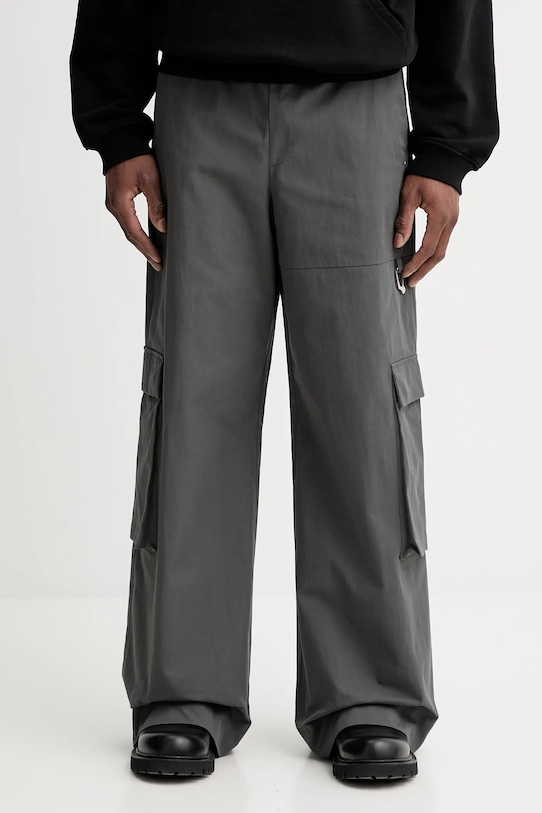Heliot Emil spodnie tkanina szary AW25.M.10.207.DGY05.CO