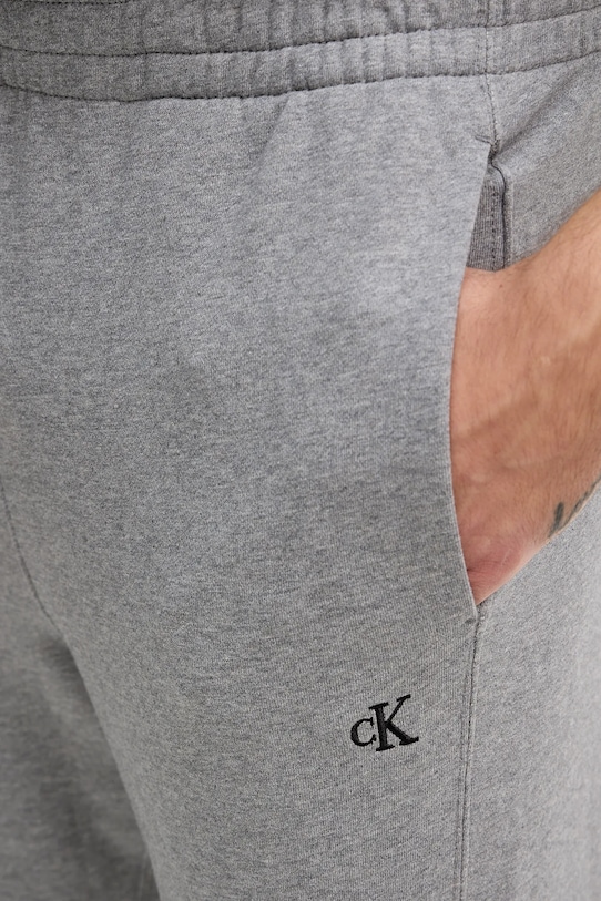 Calvin Klein Jeans spodnie dresowe bawełniane szary LV04RD241G