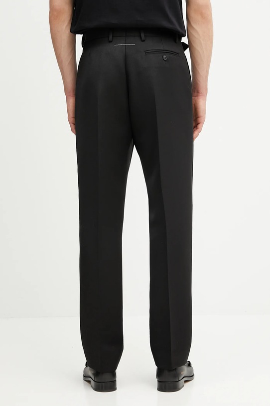 Odzież MM6 Maison Margiela spodnie z wełną SH2KA0042.M35612.900 czarny