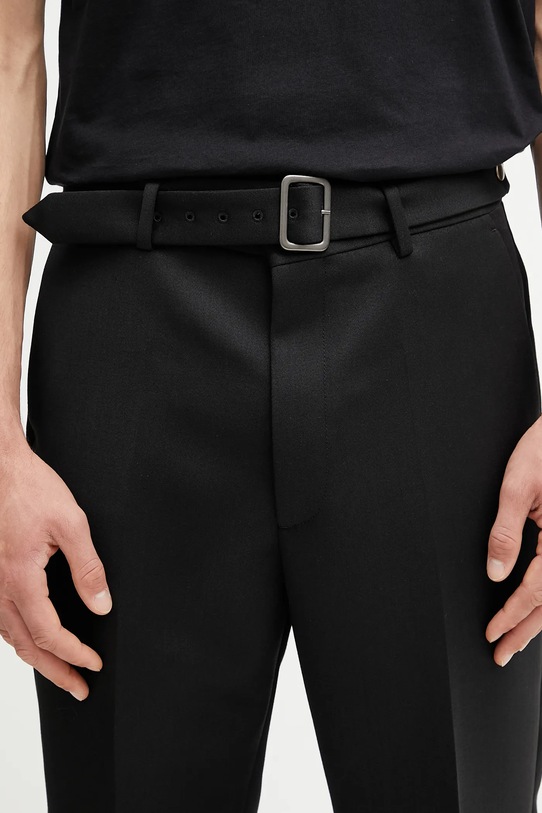MM6 Maison Margiela spodnie z wełną czarny SH2KA0042.M35612.900