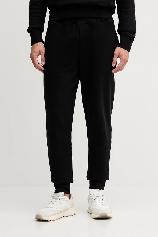 Βαμβακερό παντελόνι Trussardi βαμβάκι μαύρο P8018000062N