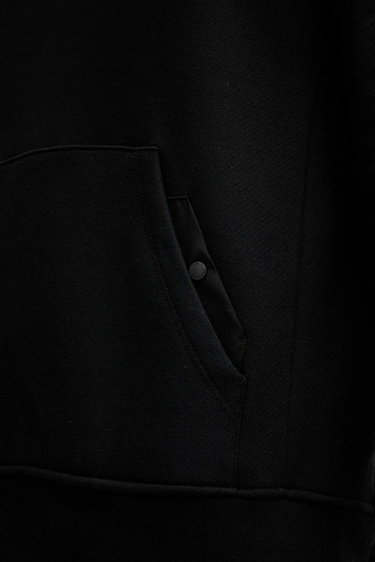 Βαμβακερό παντελόνι Trussardi P8018000062N μαύρο AW25