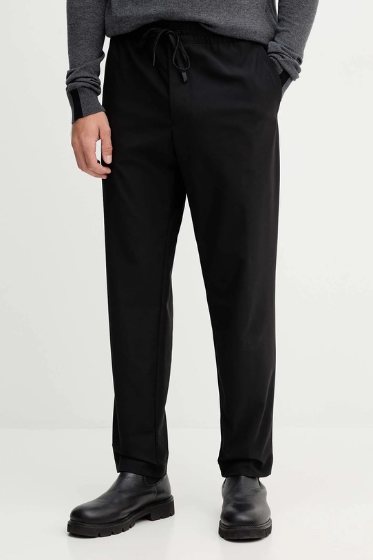 BOSS Green pantaloni tessuto nero 50544256