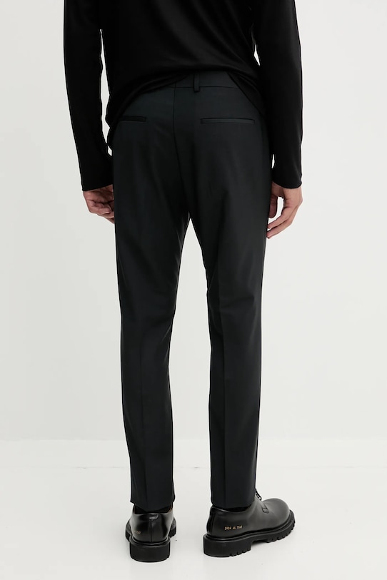 Odzież Calvin Klein spodnie z wełną LV14LD904G czarny