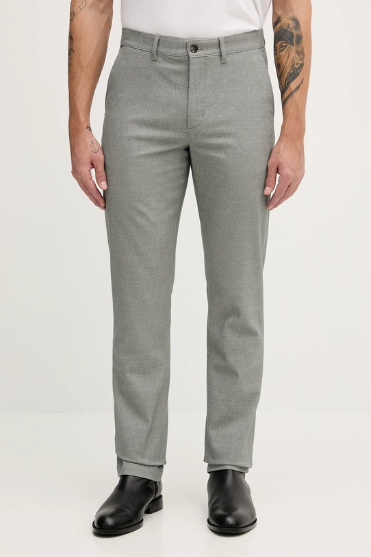 Tommy Hilfiger spodnie z elastanem zielony MW0MW40265