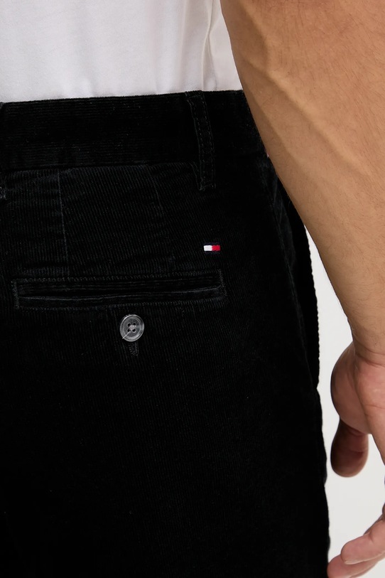 Tommy Hilfiger spodnie sztruksowe czarny MW0MW40267