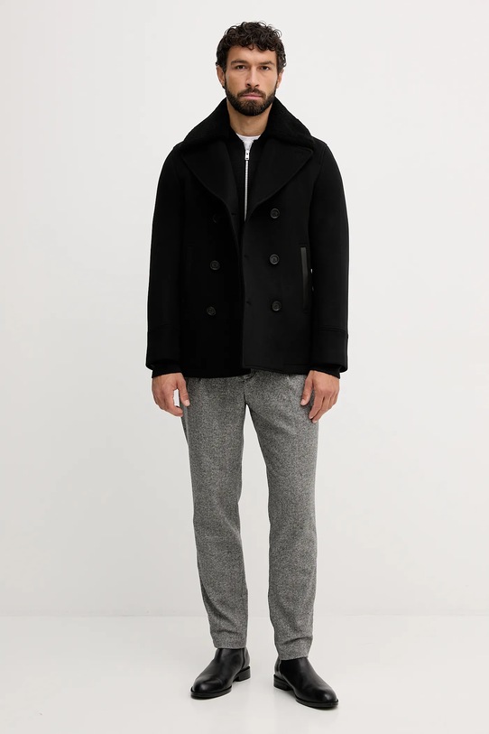 Tommy Hilfiger spodnie z dodatkiem wełny MW0MW41340 szary AW25