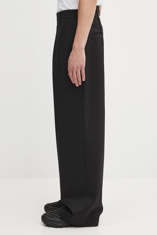 VETEMENTS spodnie wełniane Cut Baggy Tailored UH76TP350B czarny AW25
