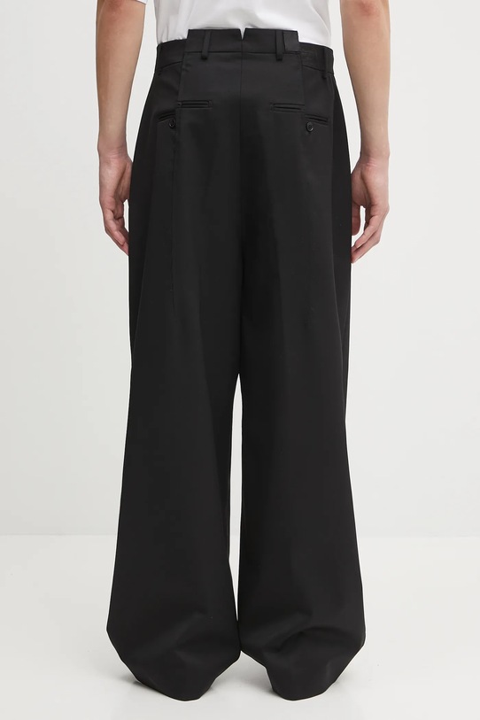 Odzież VETEMENTS spodnie wełniane Cut Baggy Tailored UH76TP350B czarny