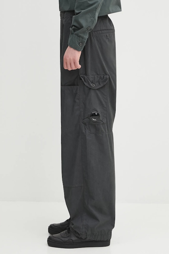 C.P. Company spodnie bawełniane 19CMPA065A110324G szary AW25