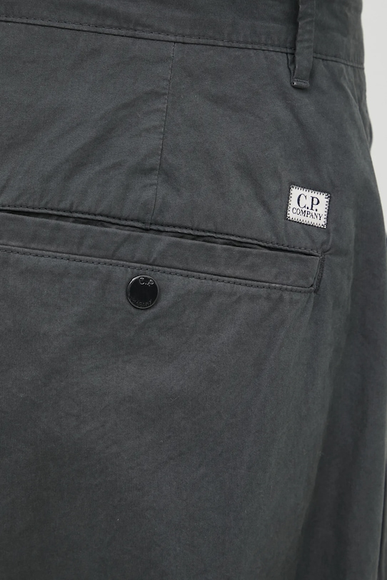 Bavlnené nohavice C.P. Company 19CMPA065A110324G sivá