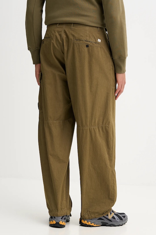 Odzież C.P. Company spodnie bawełniane 19CMPA065A110324G zielony