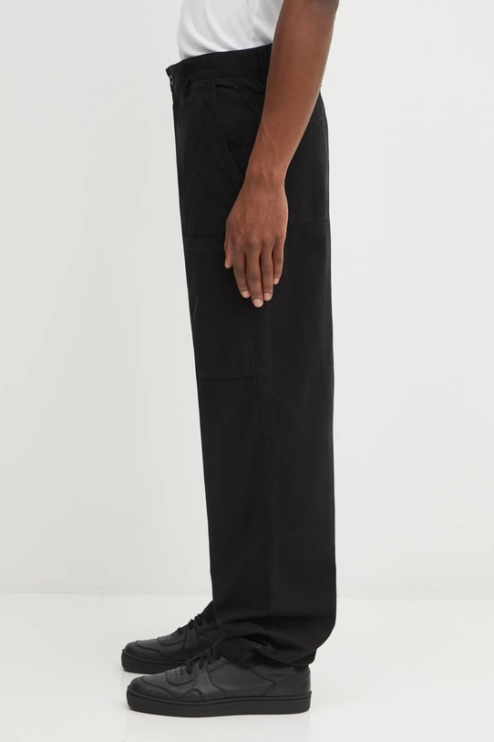 Хлопковые брюки C.P. Company 19CMPA235A110234G чёрный AW25