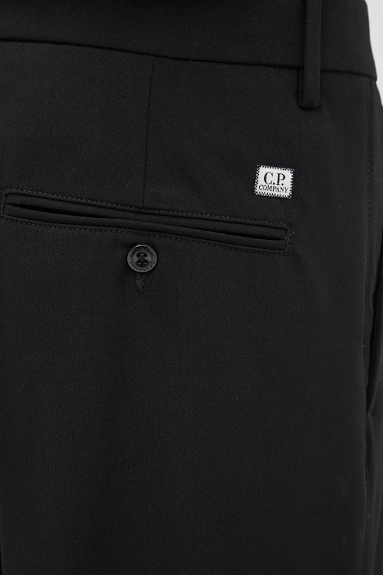 C.P. Company trousers with wool blend 19CMPA267A110514A black