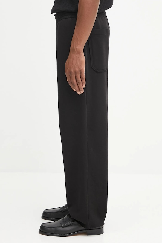 Helmut Lang spodnie dresowe bawełniane P02HM203 czarny AW25