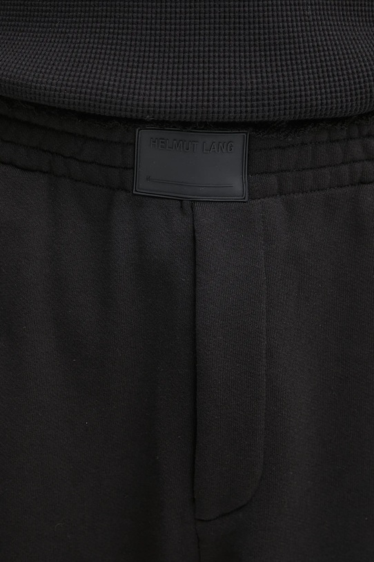 Helmut Lang spodnie dresowe bawełniane czarny P02HM203