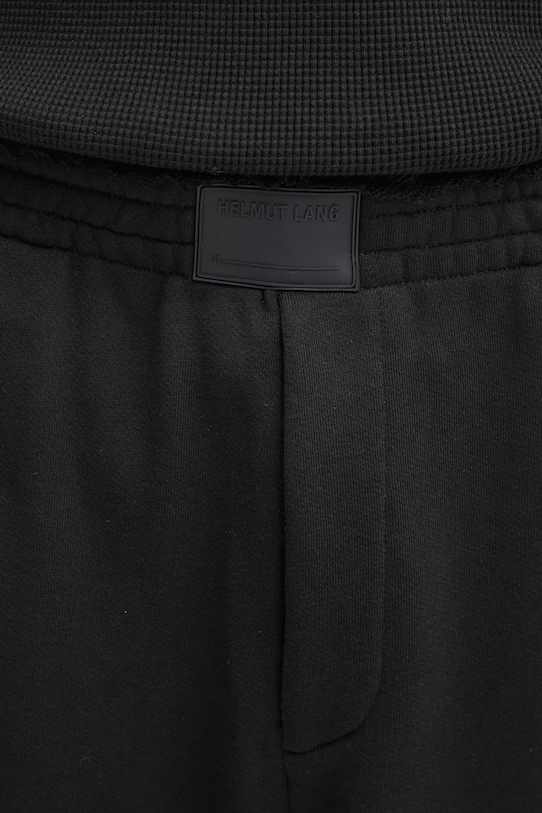 Helmut Lang spodnie dresowe bawełniane czarny P02HM203