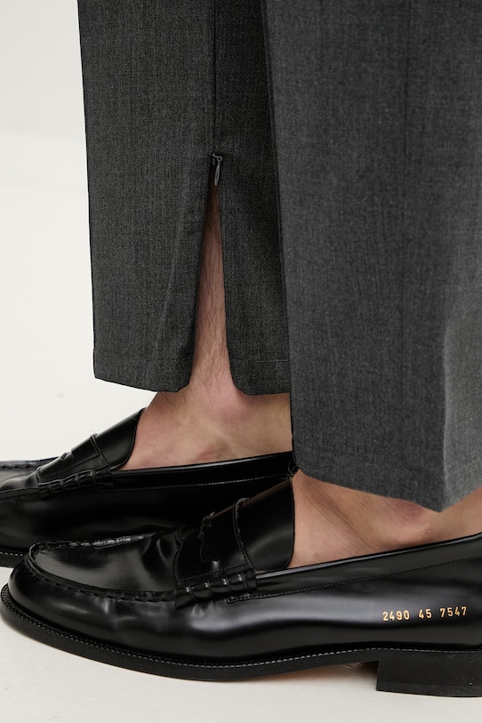 Vlnené nohavice Filling Pieces Coach Twill Wool 422550500247 sivá