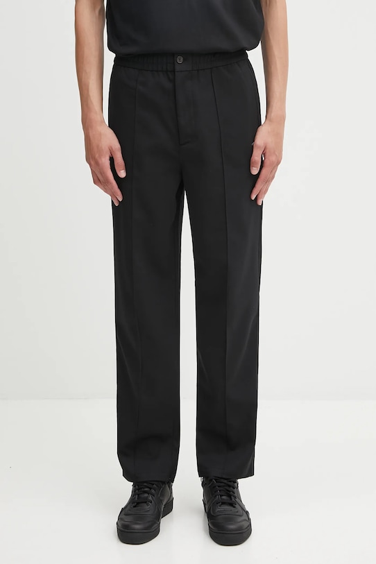 Filling Pieces spodnie z wełną Coach Twill Wool tkanina czarny 422550500247