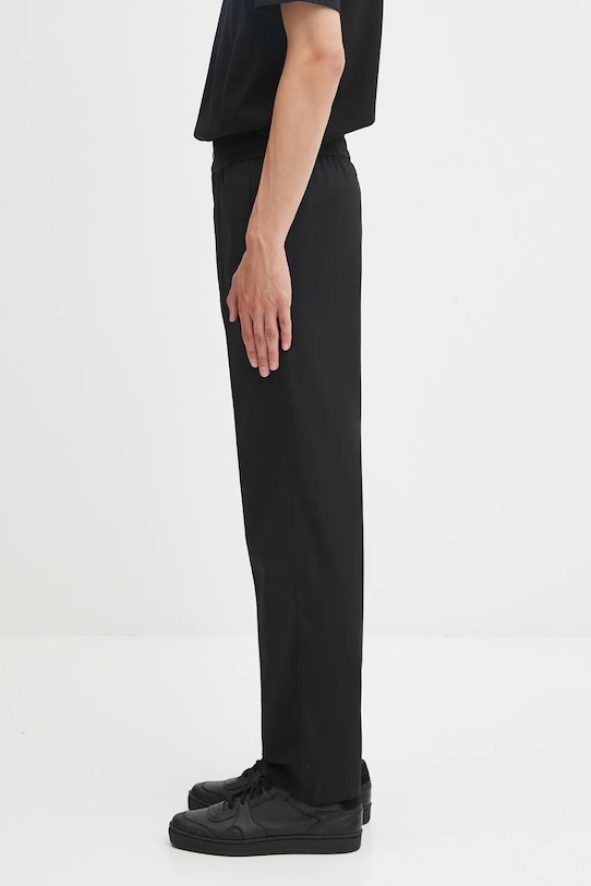 Hlače s vunom Filling Pieces Coach Twill Wool 422550500247 crna AW25