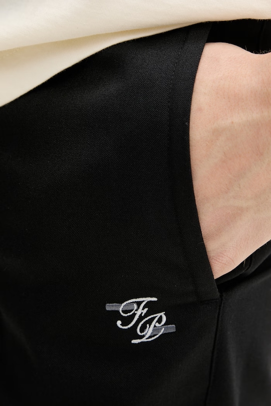 Vlnené nohavice Filling Pieces Coach Twill Wool čierna 422550500247