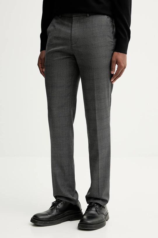 Calvin Klein spodnie wzorzyste szary LV04LD471G