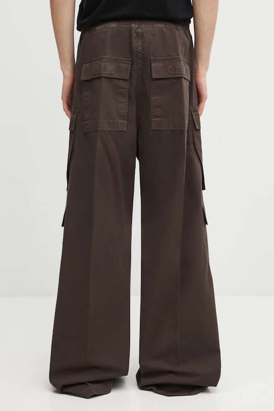 Odzież Rick Owens DRKSHDW spodnie Double Cargo Jumbo Belas DU02E7398.TW brązowy