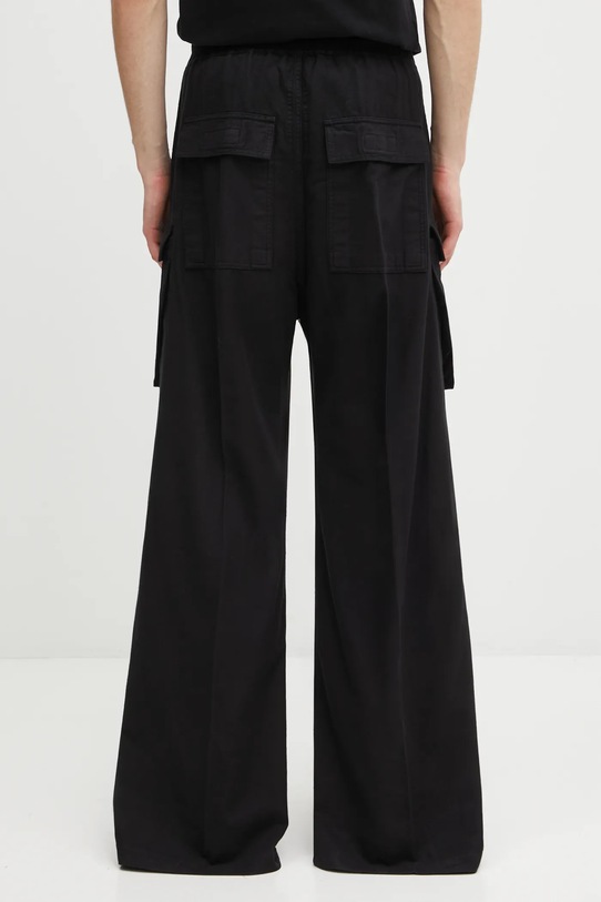 Odzież Rick Owens DRKSHDW spodnie bawełniane Double Cargo Jumbo Belas DU02E7398.CFL czarny