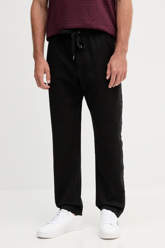 Michael Kors pantaloni de trening imprimeu negru CF552Q65MF