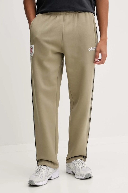 Спортивные штаны adidas Originals Mesh Stripe трикотаж зелёный JX3087