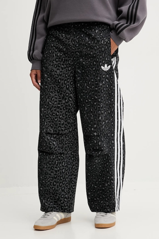 adidas Originals spodnie dresowe Leo tkanina szary JV7564