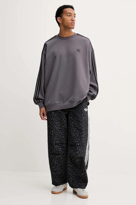 adidas Originals spodnie dresowe Leo JV7564 szary AW25