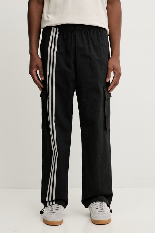 adidas Originals spodnie dresowe Front ST tkanina czarny JV9892