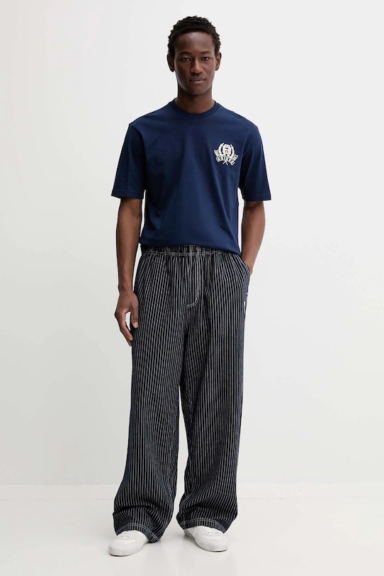 Хлопковые брюки adidas Originals Graphic Lo Ch JW0178 тёмно-синий AW25