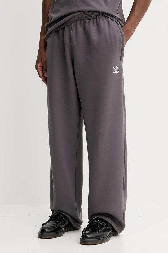 adidas Originals spodnie dresowe Ess Open dzianina fioletowy JW3673
