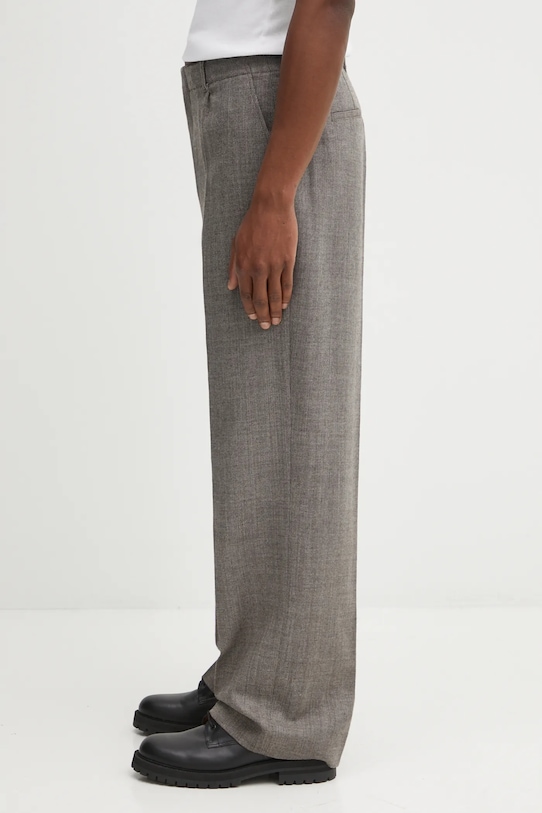 Our Legacy spodnie wełniane M4254BBN brązowy AW25