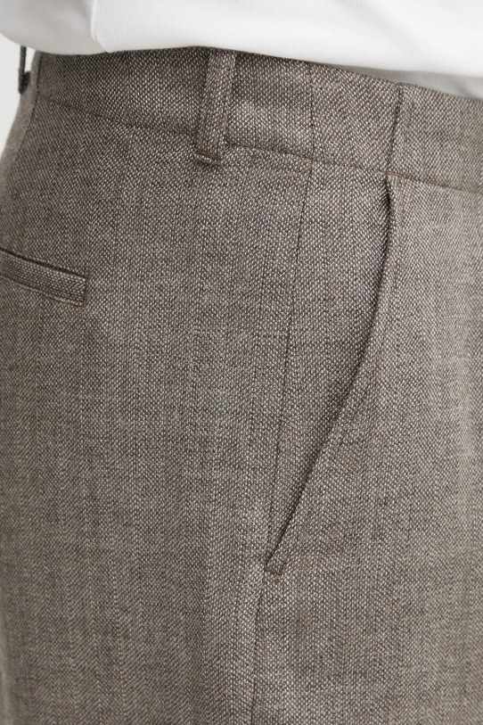 Our Legacy spodnie wełniane brązowy M4254BBN