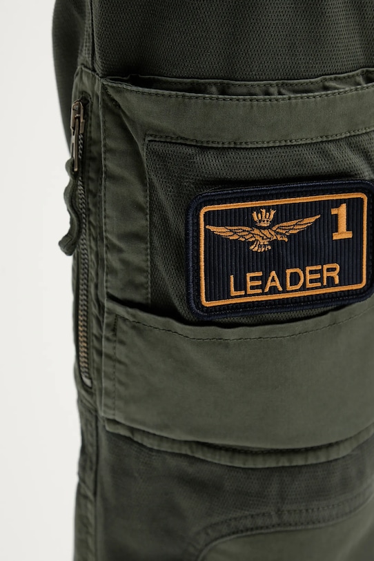 Kalhoty Aeronautica Militare zelená PA1664UCT04241