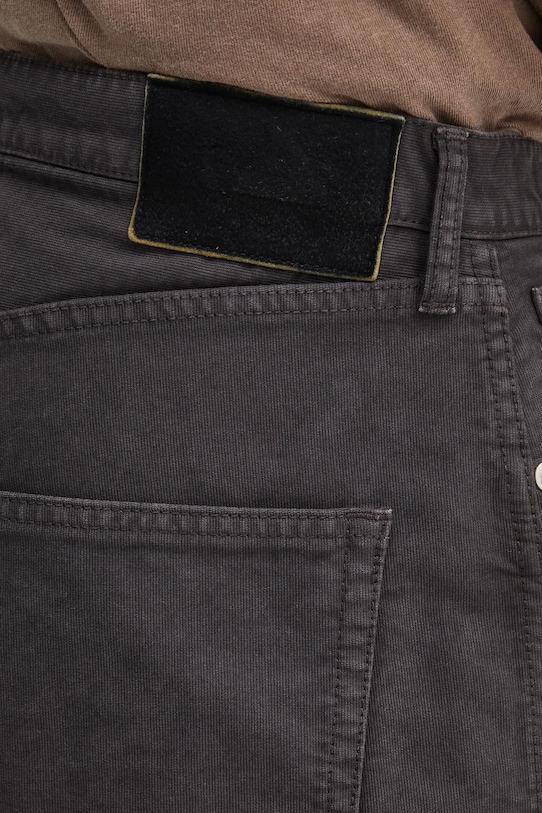 Visvim pantaloni de bumbac fluxus 01 ex wide maro 125105008001